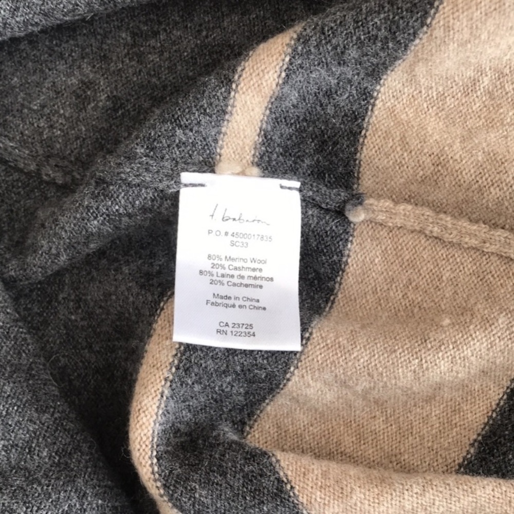 Babaton | Gray cape | Cashmere and Merino Wool - Picture 3 of 6
